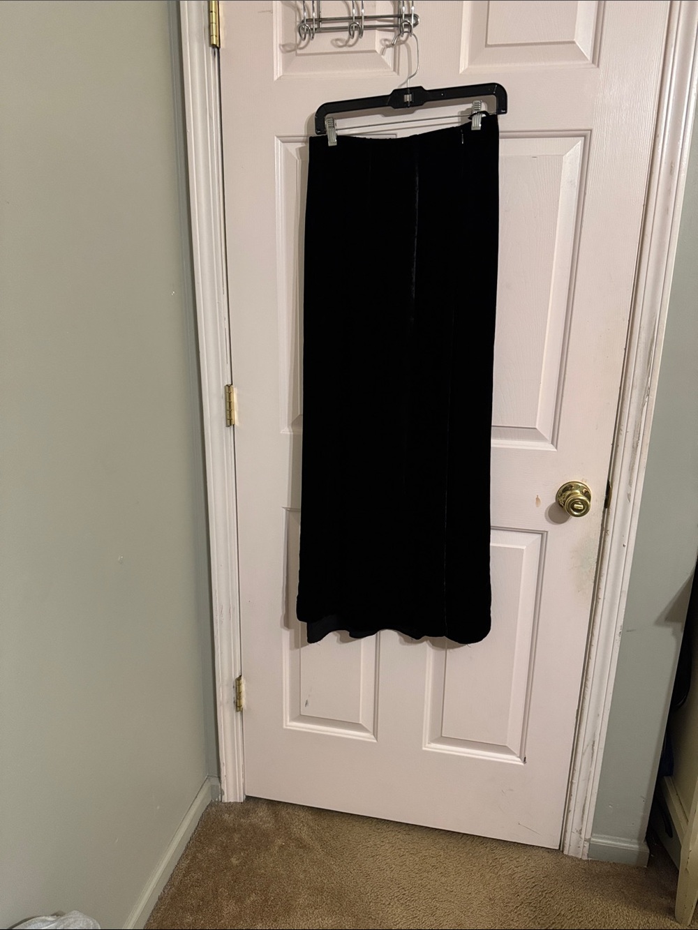 Lafayette 148 New York Black Velvet Maxi Skirt